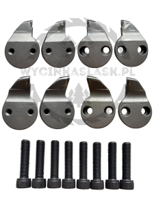 Frezy Laski do F360 / SW 11  Komplet 8 Frezów + 8 Śrub do Frezarki do Pni