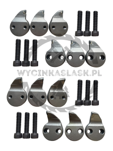 Frezy Laski do F460 Komplet 12 Frezów + 12 Śrub do Frezarki do Pni