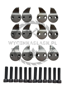 Frezy Skorpion F400 Komplet 12 frezów + 12 śrub do Frezarki do Pni