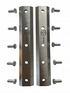 Komplet Nóż Cedrus RB03 RB04 + Śruby do Rębaka / Rozdrabniacza Lumag MEYER R15SL RB100 RB150